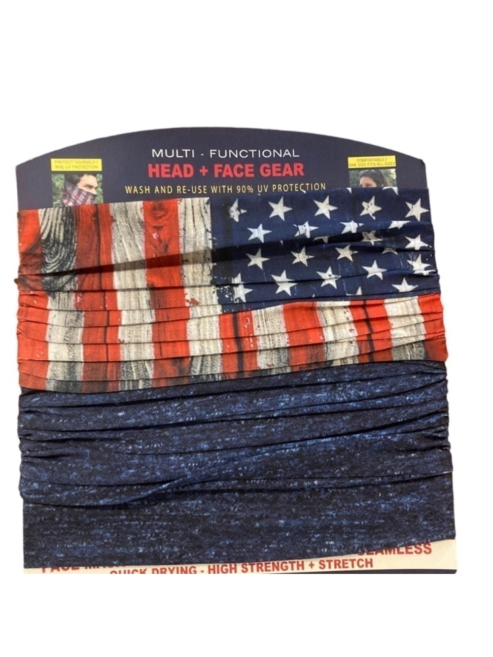 Olympic spirit ! 2 pkUnisex patriotic uv neck gaiter